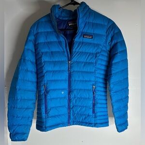 Patagonia Jacket Womens XS Blue Quilted Nano Puff Primaloft Insulated Coat.